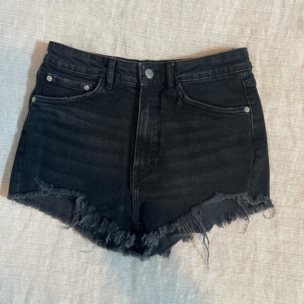 Zara Black Denim Shorts